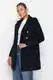 Trendyol Navy Blue Gold Button Podroben volneni manetni pla