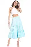 Gingham Maxi Sukně image