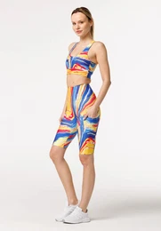 Woman's Colorful Turnover Biker Shorts C-LPBS-Print BSP1489