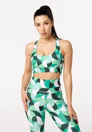 Woman's Wavy Squares Ultra Comfort Bra CPW-UCB-Print BSP1465