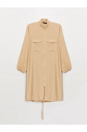 Women's High Neck Straight Long Sleeve Tunic