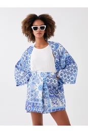 Lcw Casual Women's Elastic Waist Patterned Shorts