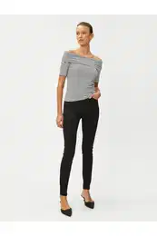 Elastick skinny dny se standardn kapsou v pase - Carmen Skinny Jeans