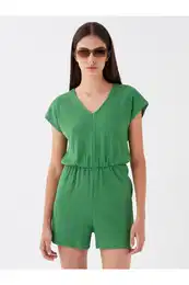 Dmsk overaly s vstihem do V, rovnmi krtkmi rukvy a vzhledem lnu