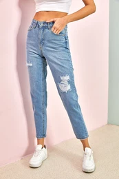 enski vzorec ree kolena kavbojke