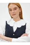 Črtast Srajčne Bluze za dame image