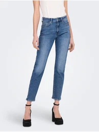 Modra enska Straight fit Jeans Emily - enske