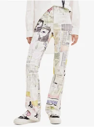 White women's patterned trousers Nicole - Women's