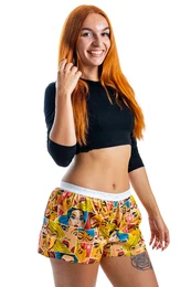Women's boxer shorts pop art babes