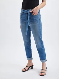 Blue Ladies Boyfriend Jeans - Women