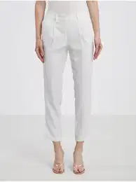 White Women's Trousers - Ladies