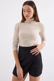 10311 Turtleneck Knitwear Sweater - Stone