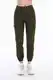 BKELFE Khaki Cargo Pocket Gabardine Trousers