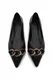 Marjin Women''''s Flats with Chain Pointed Toe Nares black