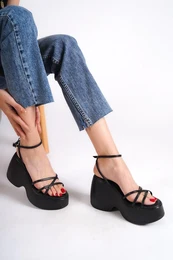 Women's High Wedge Ankle Strap Sandals