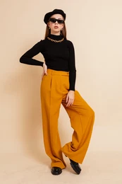 Dmsk kalhoty Mustard Palazzo