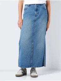 Blue women's denim maxi skirt Elisa - Women