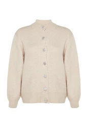Curve Stone Button Zapri Cardigan