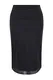 Trendyol Curve Black Polka Dot Tulle Knitted Skirt