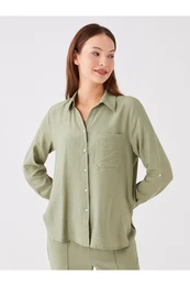 Plain Long Sleeve Women's Shirt