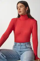 Pulover Happiness stanbul - oranna - Slim fit