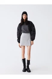 Women's Elastic Waist Straight Skirt