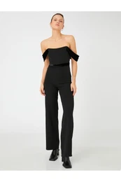 Women's Black Overalls