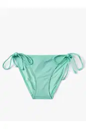 Textured Bikini Bottoms Normal Waist Tie Detail on the sides.