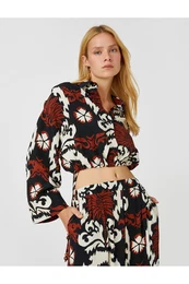 Crop Shirt with Elastic Waist