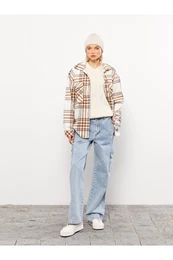 Women's Plaid Long Sleeve Flannel Shirt Jacket