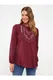 LC Waikiki Crew Neck Embroidery Long Sleeve Maternity Blouse