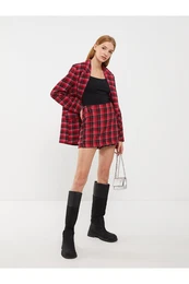 Women's Plaid Tweed Shorts Skirt