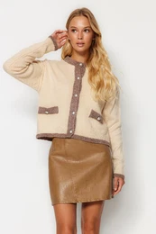 Stone Boucle preja Pletenine Cardigan