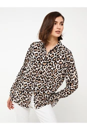 Patterned Long Sleeve Women's Shirt