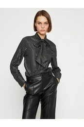 Jacquard Shawl Collar Shirt