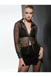 Lace Long Sleeve Shirt