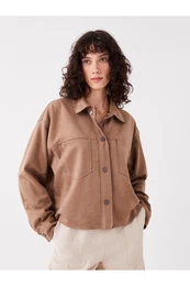 Plain Long Sleeve Oversize Women's Shirt