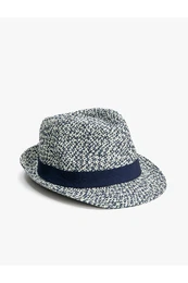 Klobouk Fedora ze slmy s pskem