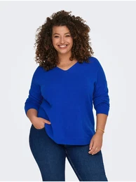 Blue Ladies Sweater CARMAKOMA Margareta - Women