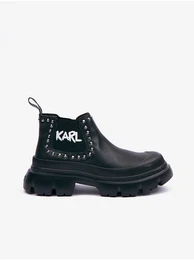 Black Leather Ankle Boots Trekka Max - Ladies