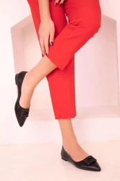 Black Women's Flats 17790