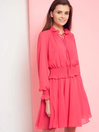 Dress with a tie under the neck Boutiqe pink