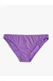 Normal Waist Bikini Bottom Textured
