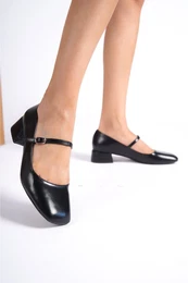 Capone Flat Toe Strapless Low Heel Women's Shoes