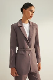 Anthracite Premium Regular Lined Woven Blazer Jacket