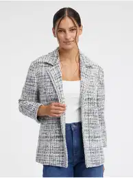Blue-cream ladies tweed jacket - Ladies