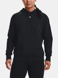 Sweatshirt UA Rival Fleece Hoodie-BLK - Women