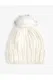 Koton Knitted Hat with Elastic Plush Pompom