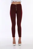 Vinsko rdeča Jeggings za dame image
