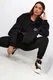 Miss city official black oversized sports hoodie
